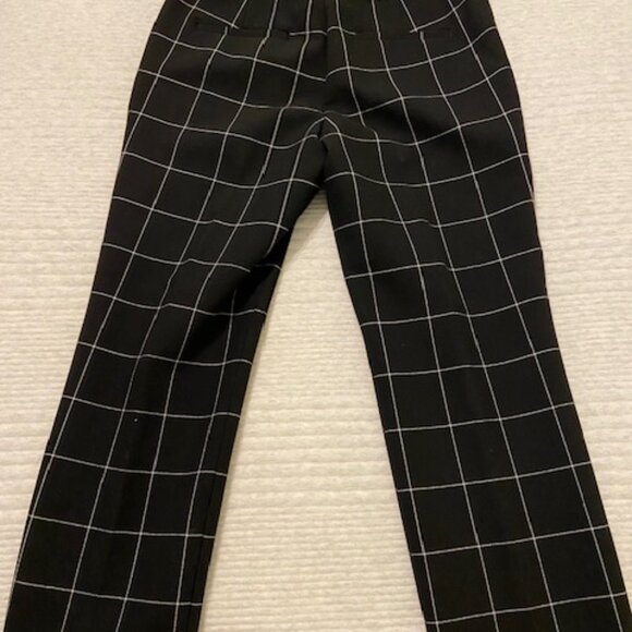 Ann Taylor B/W Windowpane Pants - Picture 2 of 4